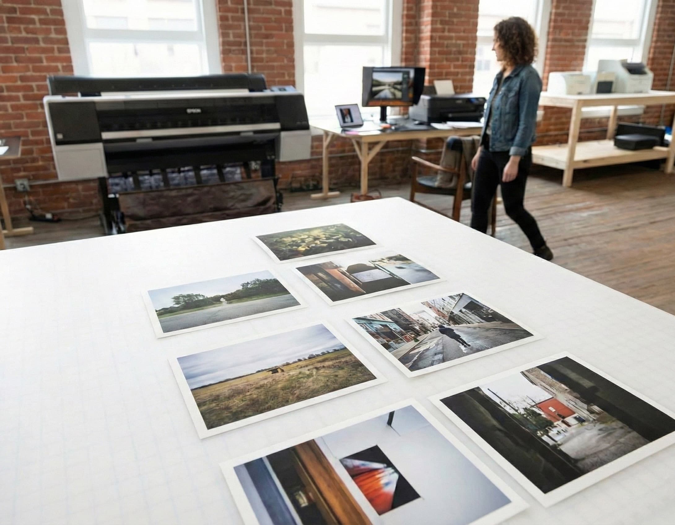 Quality prints on table